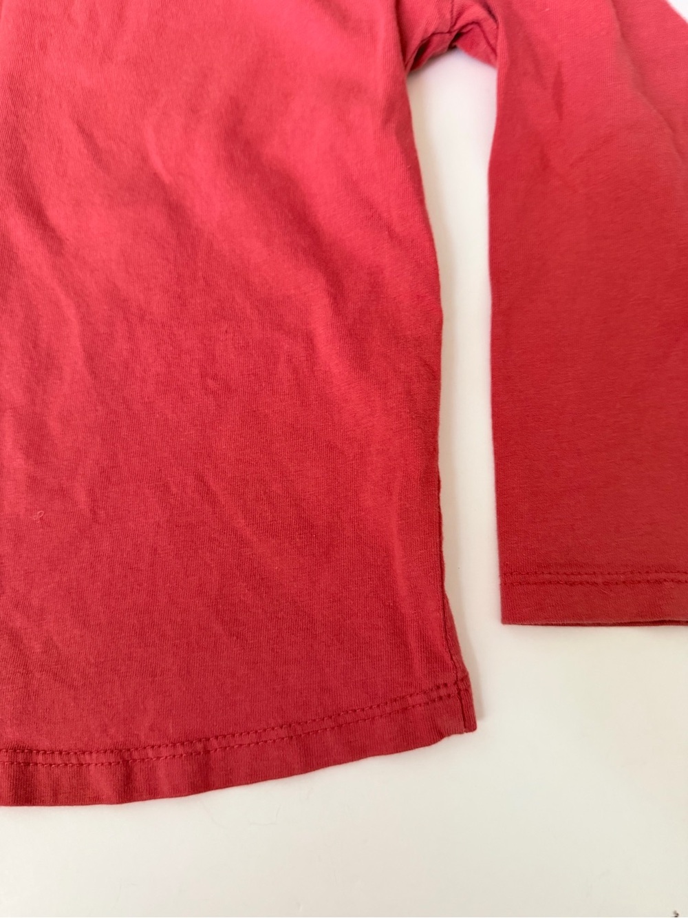ZARA Kids Long-Sleeve Crewneck Top - Coral Red 4/5 years - Picture 3 of 4